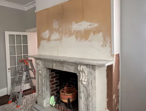 Wallpaper removal Before